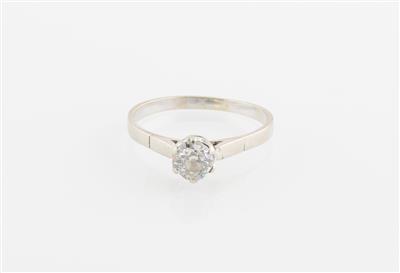 Altschliffbrillant Solitär Ring ca. 0,65 ct, J-K/si1-2 - Diamonds Only