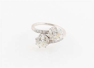 Altschliffdiamant Ring zus. ca. 3,60 ct - Diamonds Only