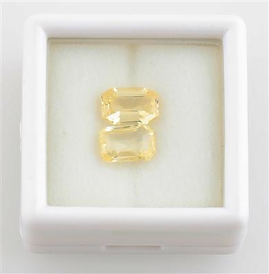 2 gelbe Saphire zus. 2,55 ct - Exkluzivní šperky