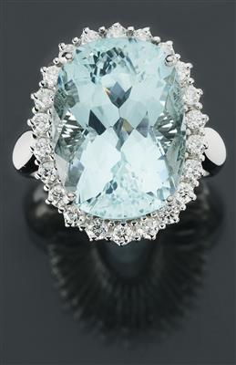 Brillantring mit Paraiba Turmalin 15,87 ct - Gioielli scelti