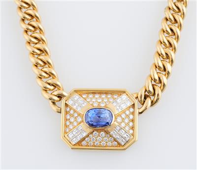 Diamant Saphir Collier - Gioielli scelti