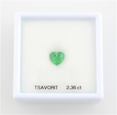 Loser Tsavorit Granat 2,36 ct - Exklusive Farbsteine