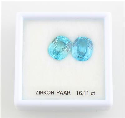 Zwei lose Zirkone 16,11 ct - Exquisite jewellery
