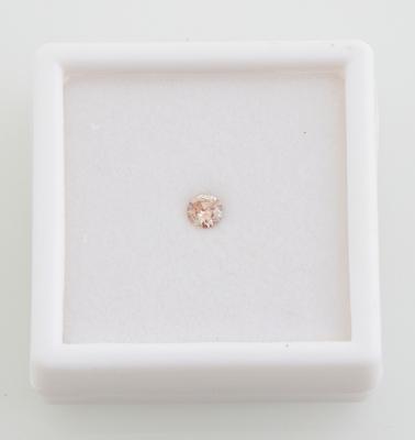 Loser Natural Fancy PinkBrown Brillant 0,27 ct - Diamonds Only