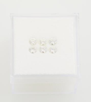 Lot aus 6 losen Brillanten zus. 0,67 ct - Diamonds Only