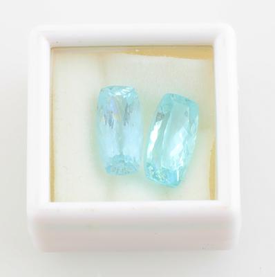 2 lose Aquamarine zus. 7,75 ct - Diamanti e pietre preziose esclusivi