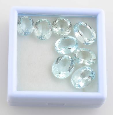 8 lose Aquamarine zus.35 ct - Diamanti e pietre preziose esclusivi