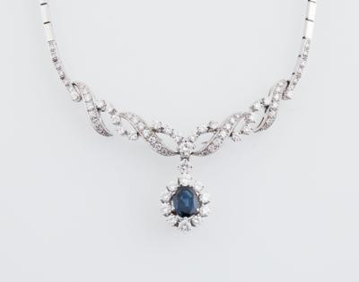 Brillant Saphir Collier - Exclusive diamonds and gems