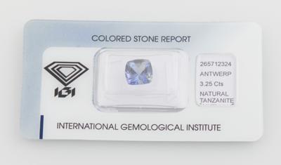 Loser Tansanit 3,25 ct - Exkluzivní diamanty a drahokamy