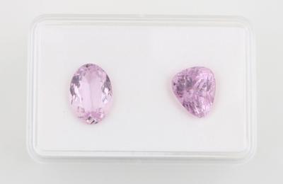 2 lose Kunzite zus. 17,30 ct - Gioielli scelti