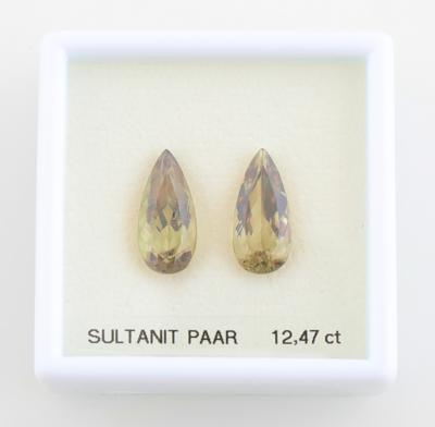 Zwei lose Sultanite (Diaspor)12,47 ct - Exkluzivní šperky