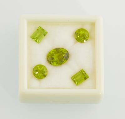 5 lose Peridote zus. 9,30 ct - Gioielli scelti