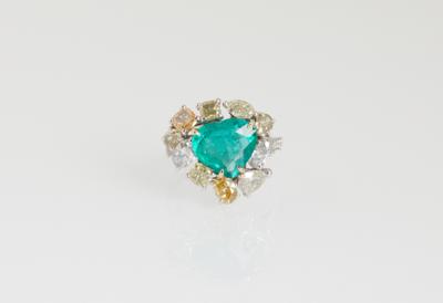 Diamant Smaragd Ring - Gioielli scelti