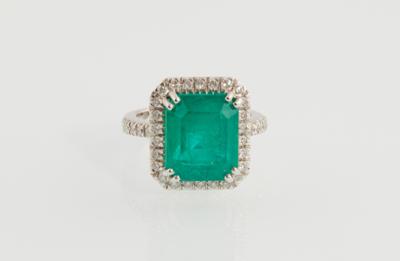 Smaragdring ca. 9,96 ct - Exquisite jewellery