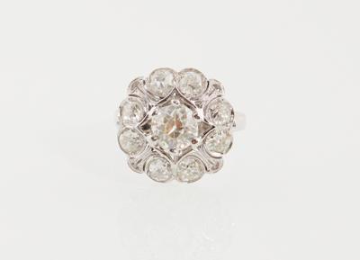 Altschliffdiamant Ring zus. ca. 3,56 ct - Diamonds Only