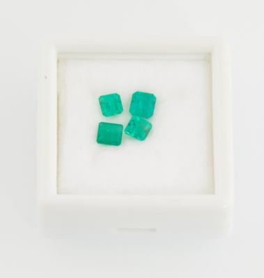 4 lose Smaragde zus. 2,07 ct - Exclusive Gemstones