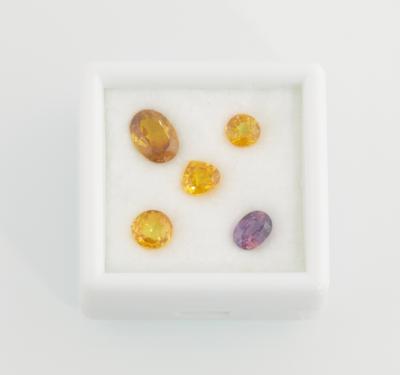5 lose Saphire zus.7,45 ct - Exclusive Gemstones