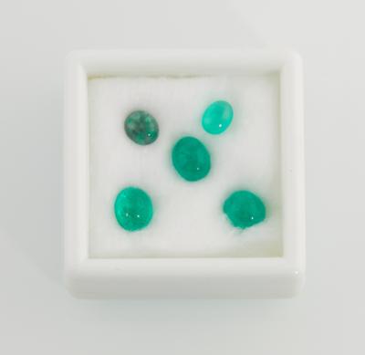 5 lose Smaragde zus. 6 ct - Exclusive Gemstones