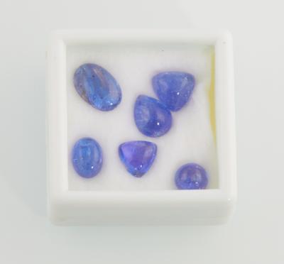 6 lose Tansanite zus.16,50 ct - Exclusive Gemstones