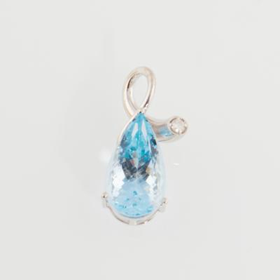 Aquamarin Anhänger ca.7,10 ct - Gioielli scelti