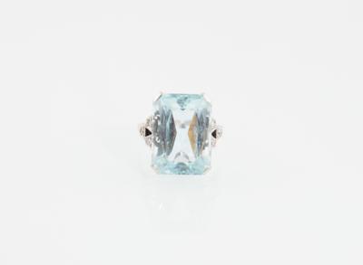 Aquamarinring ca. 17 ct - Exklusive Farbsteine