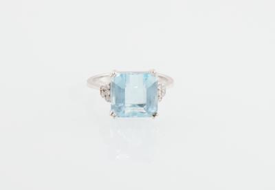 Aquamarinring ca. 7,50 ct - Exkluzivní šperky