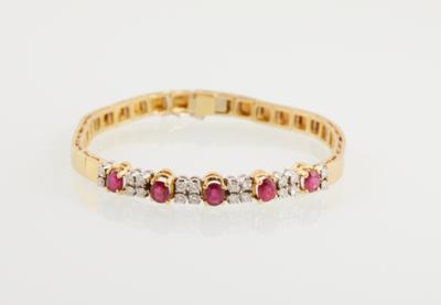 Brillant Rubin Armband - Exclusive Gemstones