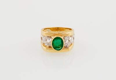 Brillant Smaragd Ring - Exclusive Gemstones