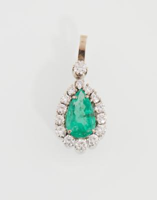 Brillant Smaragdanhänger - Exclusive Gemstones