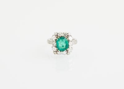 Diamant Smaragd Ring - Exclusive Gemstones