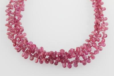 Rubincollier tlw. behandelt - Exclusive Gemstones