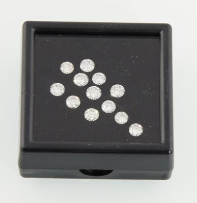 12 lose Brillanten zus.2,57 ct H-M/p1-p2 - Diamonds only