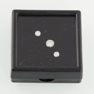 3 lose Brillanten zus.0,75 ct J-O/p2 - Diamonds only