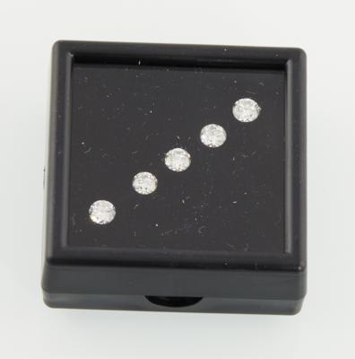 5 lose Brillanten zus.1,33 ct H-M/si-p2 - Diamonds only