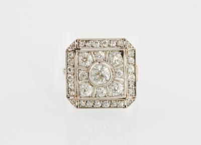 Altschliffdiamantring zus. ca. 3,20 ct - Diamonds only