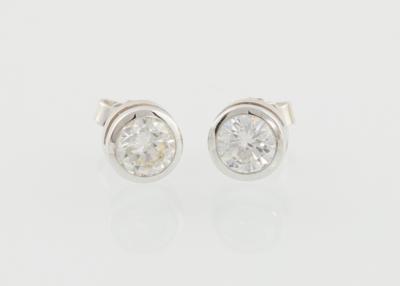 Brillant Solitär Ohrstecker zus. ca. 1,50 ct G-H/VVS - Diamonds only