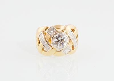 Diamantring mit Brillant ca. 1,80 ct J-K/vsi2-si1 - Diamonds only