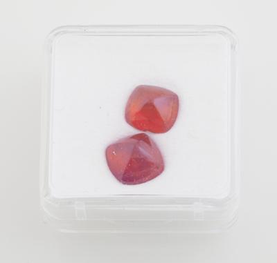 2 lose Granate (Hessonite) zus. 11,30 ct - Exclusive Gemstones