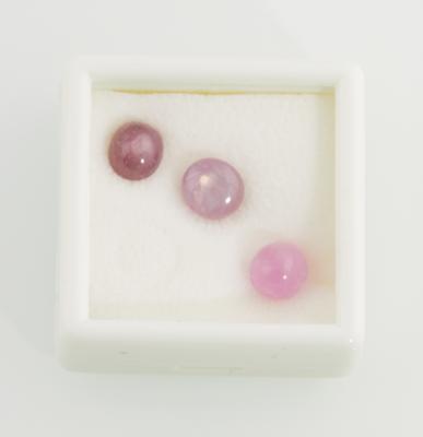 3 lose Sternrubine zus. 10,55 ct - Exclusive Gemstones