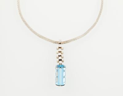 Aquamarin Anhänger ca. 12 ct - Exklusive Farbsteine