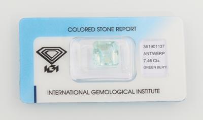 Loser Beryll 7,46 ct - Exclusive Gemstones