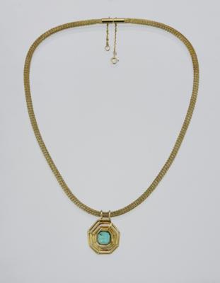 Smaragdcollier ca. 4 ct - Exklusive Farbsteine