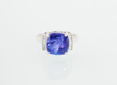 Tansanit Ring ca. 8 ct - Exclusive Gemstones