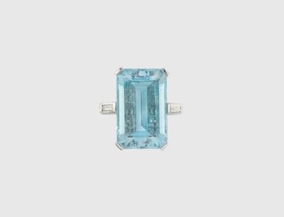 Aquamarin Ring ca. 11 ct - Exquisite jewellery