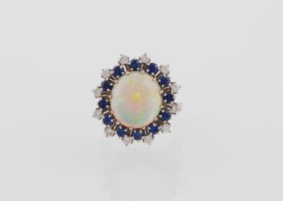 Brillant Opal Ring - Exklusive Farbsteine