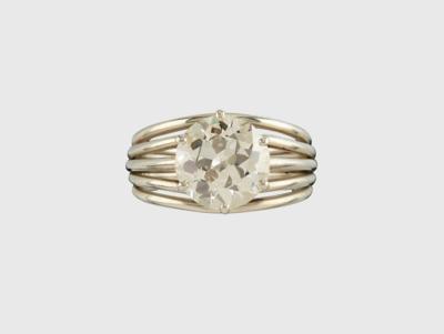 Altschliffdiamantsolitär Ring ca. 3,10 ct aus altem europäischem Adelsbesitz - Diamonds Only