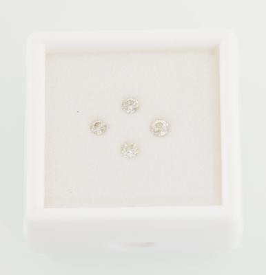 4 lose Altschliffbrillanten zus. ca. 0,62 ct - Diamonds only