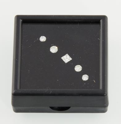 4 lose Brillanten, loser Diamant im Prinzesschliff zus.0,70 ct J-M/si-p2 - Diamonds only