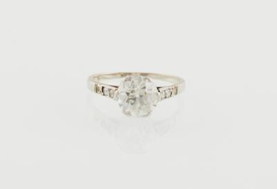 Altschliffbrillant Ring ca. 1,70 ct; K-L/vsi2-si1 - Diamonds only