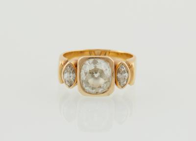 Altschliffdiamant Ring zus. ca. 3 ct - Diamonds only